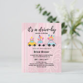 Niedliche Einladungen für die Brautdusche im Rahme (Stehend Vorderseite)