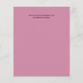 Niedliche Einladungen für die Brautdusche im Rahme (Rückseite)