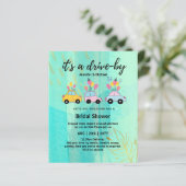 Niedliche Einladungen für die Brautdusche im Rahme (Stehend Vorderseite)