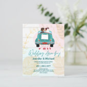 Niedliche Einladungen für Hochzeiten (Stehend Vorderseite)