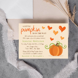 Niedliche Einladungen für kleine Pumpkin-Babydusch