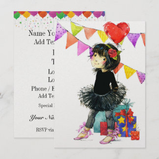 Niedliche Einladungen für Mädchen