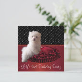 Niedliche Einladungen für Welpen (Stehend Vorderseite)