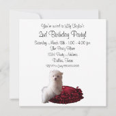 Niedliche Einladungen für Welpen (Rückseite)