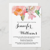 Niedliche Einladungen mit einer Blumendusche in Ro (Vorne/Hinten)