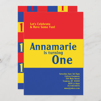 Niedliche Einladungen zum ersten Geburtstag