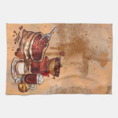 Niedliche Einrichtung der Kaffeeküche Geschirrtuch (Horizontal)