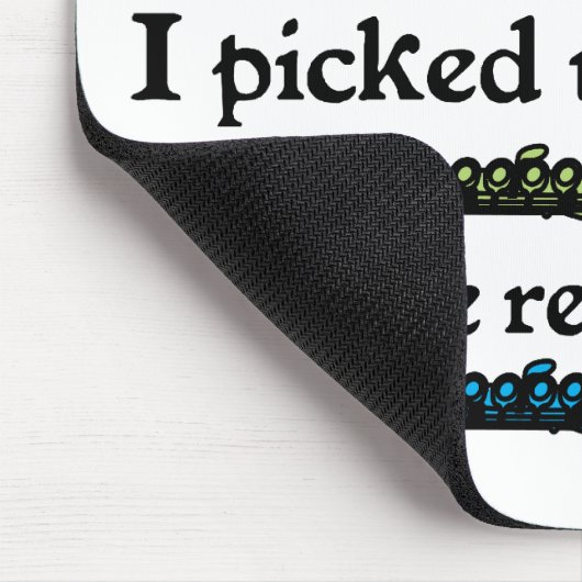 Niedliche einst Flöte Mousepad (Ecke)