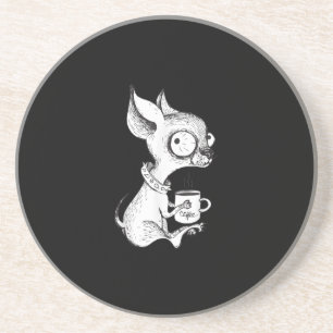 Niedliche Einzigartige Chihuahua Kaffee Art Dog Lo Getränkeuntersetzer