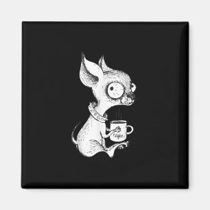 Niedliche Einzigartige Chihuahua Kaffee Art Dog Lo Magnet