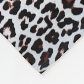 Niedliche, einzigartige gemischte Leopard Zebra Ti Fleecedecke (Ecke)