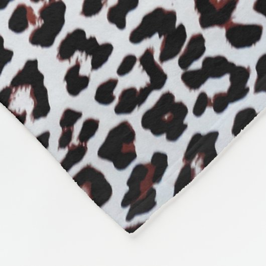 Niedliche, einzigartige gemischte Leopard Zebra Ti Fleecedecke (Ecke)