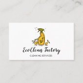 Niedliche Einzigartige Hausreinigung Häusekeeping  Visitenkarte (Vorderseite)