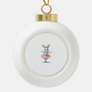 Niedliche Einzigartige und moderne Bunny Rabbit Ba Keramik Kugel-Ornament