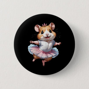 Niedliche Einzigartige und moderne Hamsterballett Button
