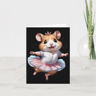 Niedliche Einzigartige und moderne Hamsterballett Karte
