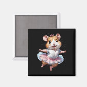 Niedliche Einzigartige und moderne Hamsterballett  Magnet (Vorderseite/Rückseite)