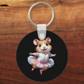 Niedliche Einzigartige und moderne Hamsterballett Schlüsselanhänger (Vorderseite)
