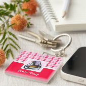 Niedliche Eis-Skate Schlüsselanhänger (Vorderseite rechts)