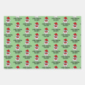 Niedliche Eisbär Weihnachtsblätter Geschenkpapier Set (Vorderseite 3)