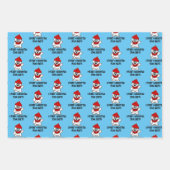 Niedliche Eisbär Weihnachtsblätter Geschenkpapier Set (Vorderseite 2)