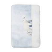 Niedliche Eisbärenfamilie Badematte (Vorderseite Vertikal)