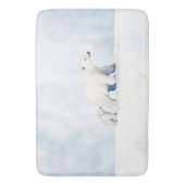 Niedliche Eisbärenfamilie Badematte (Vorderseite Vertikal)