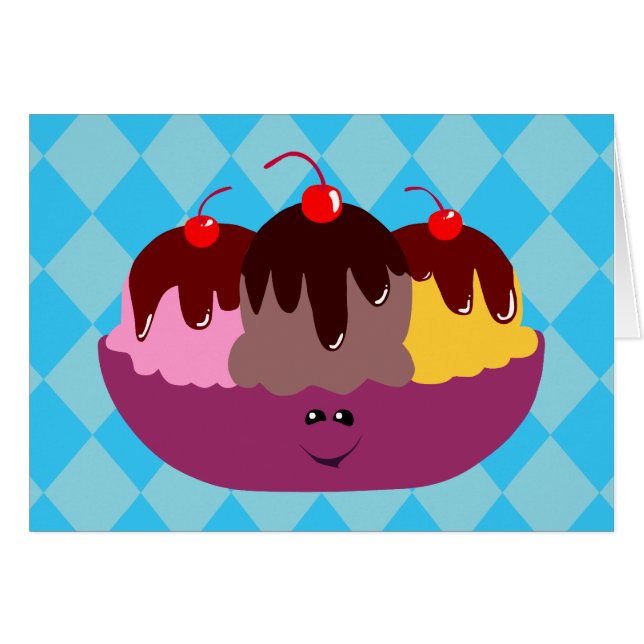 Niedliche Eiscreme (Vorderseite (Horizontal))