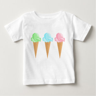 Niedliche Eiscreme Baby T-shirt