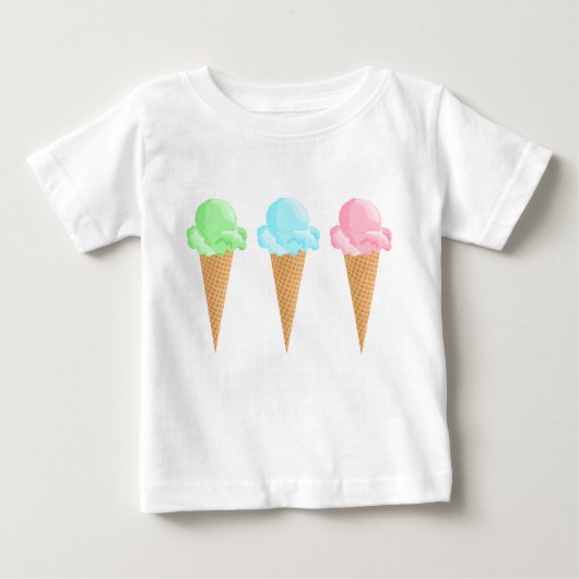 Niedliche Eiscreme Baby T-shirt (Vorderseite)