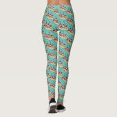 Niedliche Eiscreme Banana Split Leggings (Rückseite)