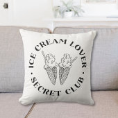 Niedliche Eiscreme Cone Lover Kinder Kinderzimmer Kissen