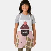 Niedliche Eiscreme Cupcake Pink Sprinkles Rosa Schürze (Insitu)