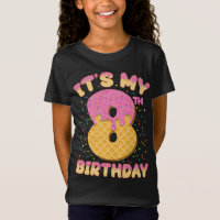 Niedliche Eiscreme Es ist mein 8. Geburtstag 8 Jah