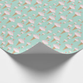 Niedliche Eiscreme Geschenkpapier (Ecke)