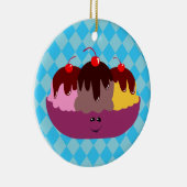 Niedliche Eiscreme Keramik Ornament (Rechts)
