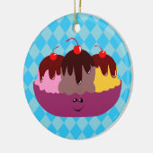 Niedliche Eiscreme Keramik Ornament (Links)