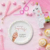 Niedliche Eiscreme mit Sprinklen-Brautparty Pappteller (Party)