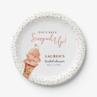 Niedliche Eiscreme mit Sprinklen-Brautparty