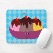 Niedliche Eiscreme Mousepad (Mit Mouse)