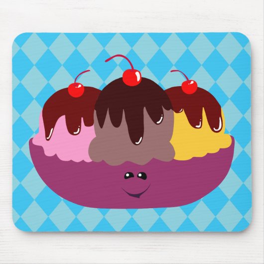 Niedliche Eiscreme Mousepad (Vorne)