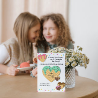 Niedliche Eiscreme Soziale Party Einladung