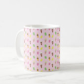 Niedliche Eiscremekonen, rosa Eisblöcke Kaffeetasse (Vorderseite Links)