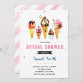 Niedliche Eisdusche Party Einladung (Vorne/Hinten)