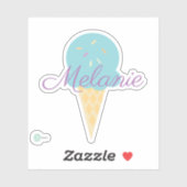 Niedliche Eisenkrone mit Sprinklen Aufkleber (Blatt)