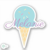 Niedliche Eisenkrone mit Sprinklen Aufkleber (Vorderseite)