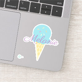 Niedliche Eisenkrone mit Sprinklen Aufkleber