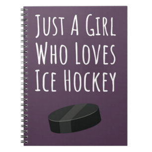 Niedliche Eishockeygeschenke für Kinder Notizblock