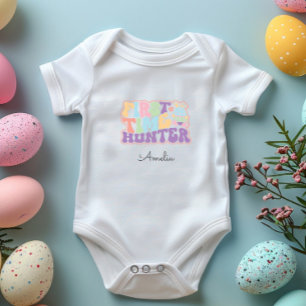 Niedliche Eizelljagd zum ersten Mal Baby Strampler