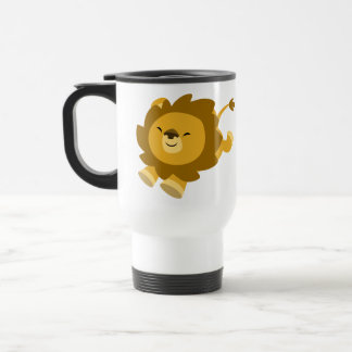 Niedliche Ekstatisch Cartoon Löwe Tasse